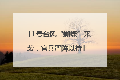 1号台风“蝴蝶”来袭，官兵严阵以待