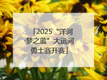 2025“洋河·梦之蓝”大运河勇士赛开赛