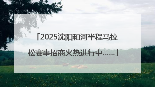 2025沈阳和河半程马拉松赛事招商火热进行中……