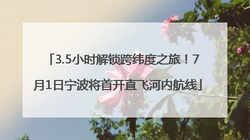 3.5小时解锁跨纬度之旅！7月1日宁波将首开直飞河内航线
