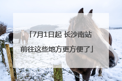 7月1日起 长沙南站前往这些地方更方便了