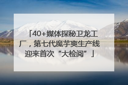 40+媒体探秘卫龙工厂，第七代魔芋爽生产线迎来首次“大检阅”