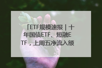 ETF规模速报｜十年国债ETF、短融ETF，上周五净流入额均超20亿元